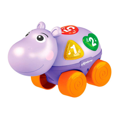 Музыкальная каталочка Бегемотик Азбукварик 1